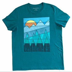 AEROPOSTALE Sz XL Sun Short Sleeve Teal T-Shirt